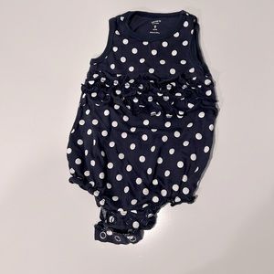 Carter’s Navy Polka Dot Romper